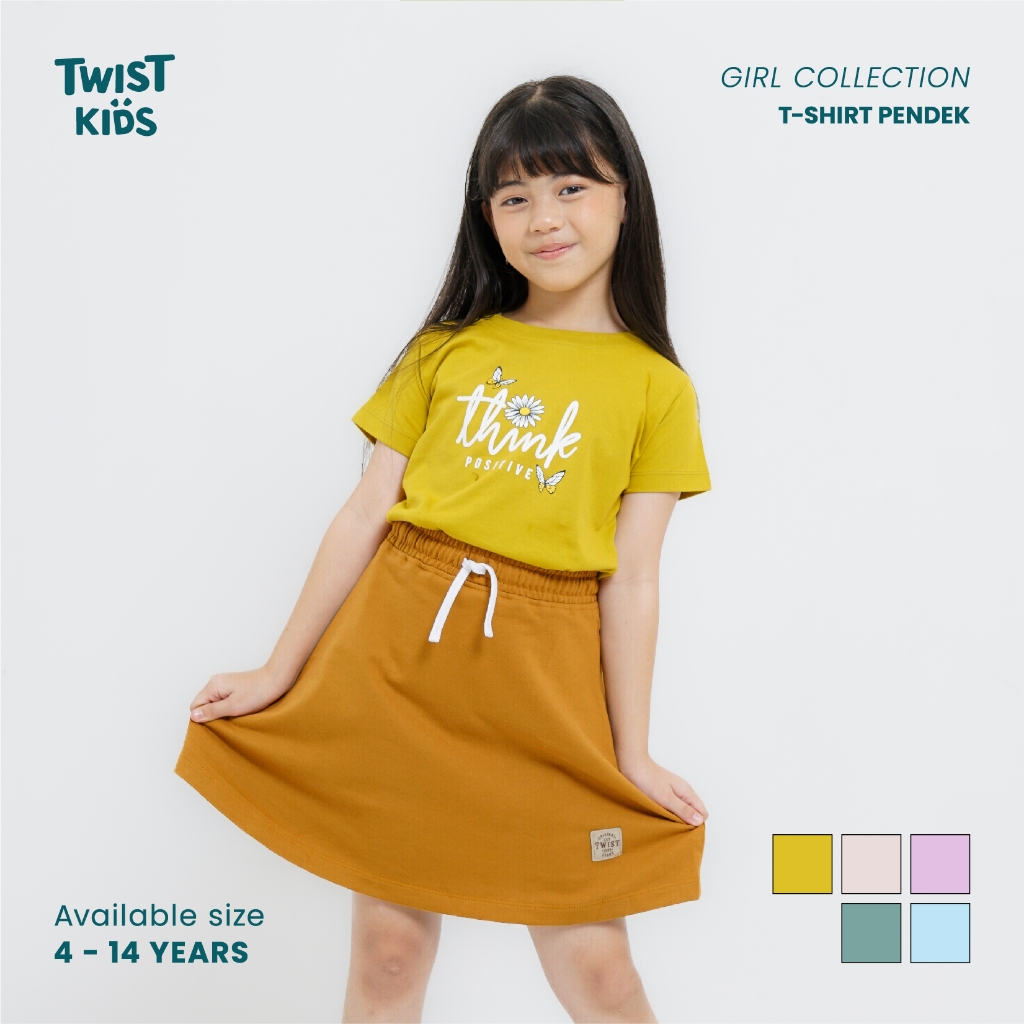 Twist Kids - Kaos Oblong Lengan Pendek Anak Perempuan Girls Collection