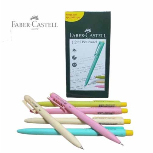 

Pulpen Faber Castell P7 Pena Pastel 1 Box Isi 12 + Gratis 2 Tinta Hitam 0.7mm Bolpen Ball Pen Pulpen 1 Pack Murah