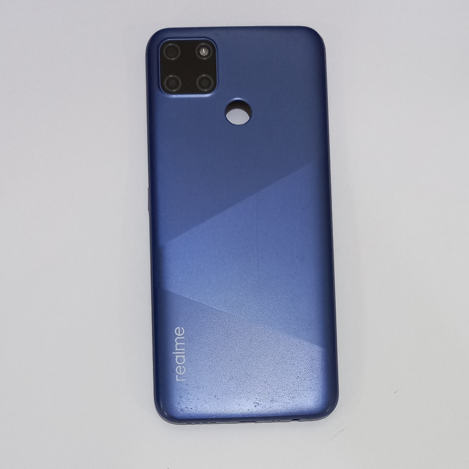 BACK COVER / TUTUP BELAKANG / BACK DOOR REALME C15 ORIGINAL COPOTAN MINUS PENYOK PADA BAGIAN KANAN A