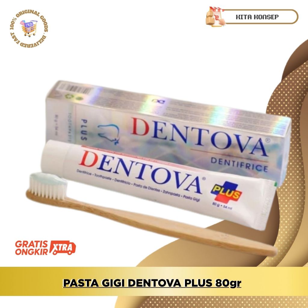 PASTA GIGI DENTOVA PLUS 80gr / ODOL DENTOVA / DENTOVA PASTA GIGI/ PASTA GIGI/ PASTA GIGI SARIAWAN 80