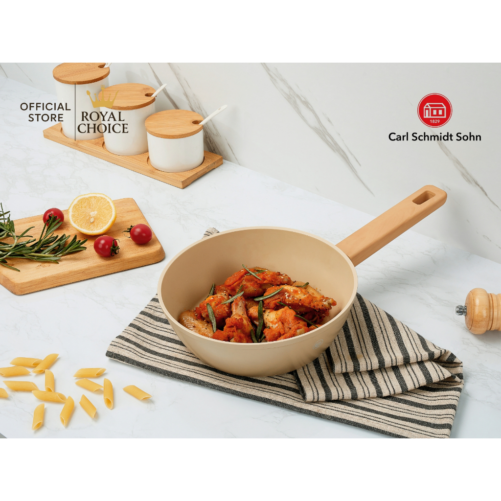 Carl Schmidt Sohn Deep Fry Pan 20 cm × 6.5 cm – Pastel