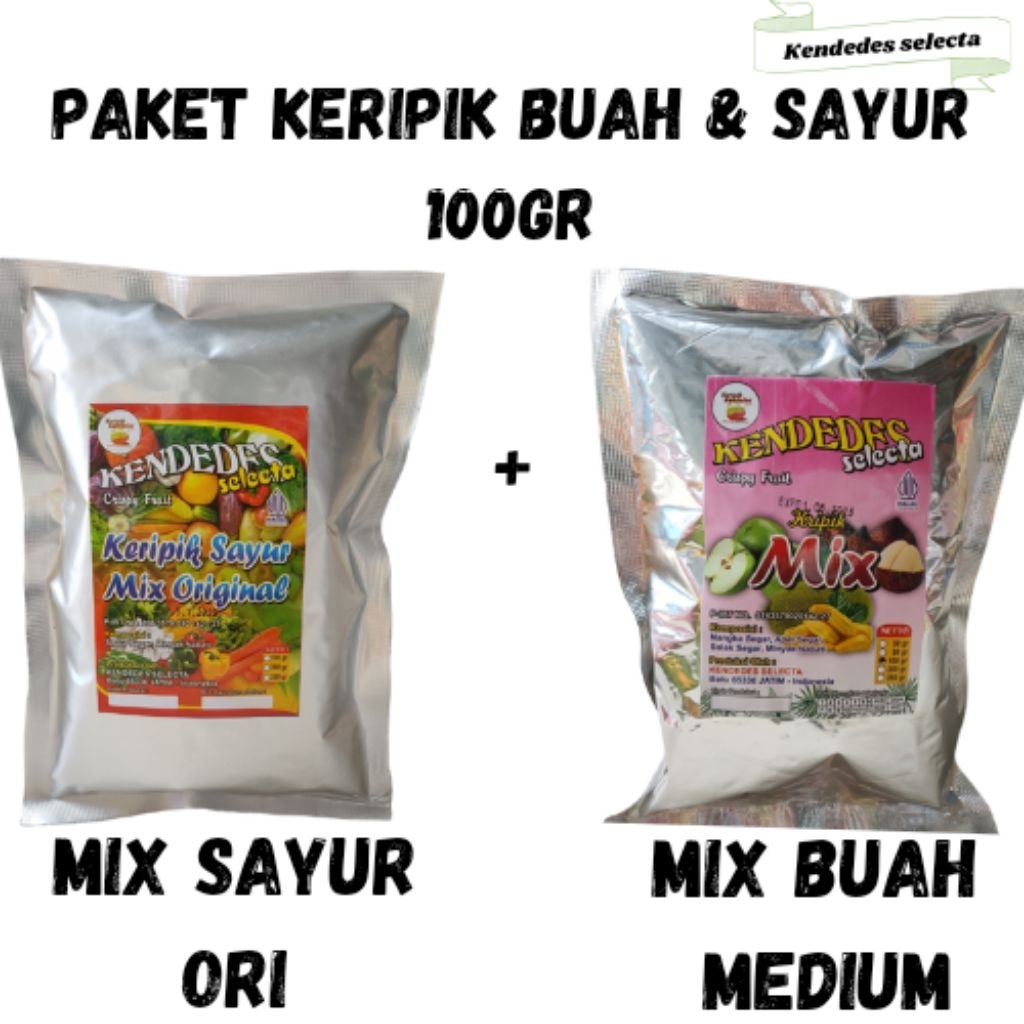 

PAKET KERIPIK SAYUR MIX & MIX BUAH