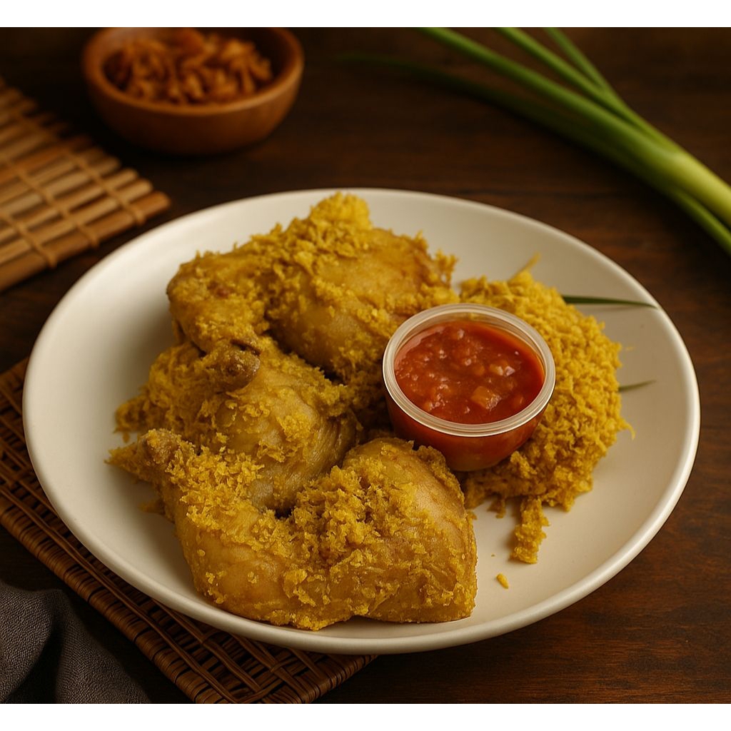 

Ayam Goreng Presto Bumbu Serundeng