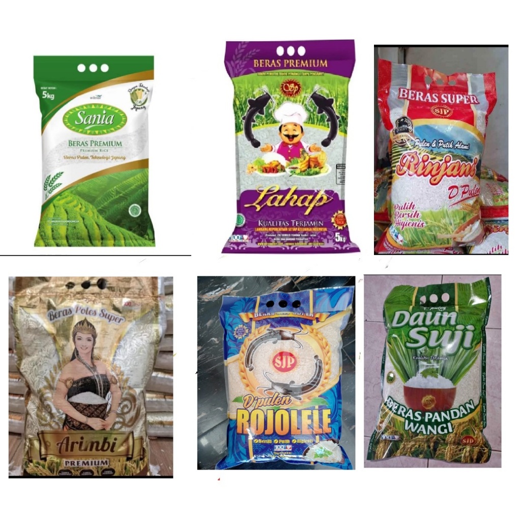 

BERAS PULEN KEMASAN 5 KG ANEKA MERK.