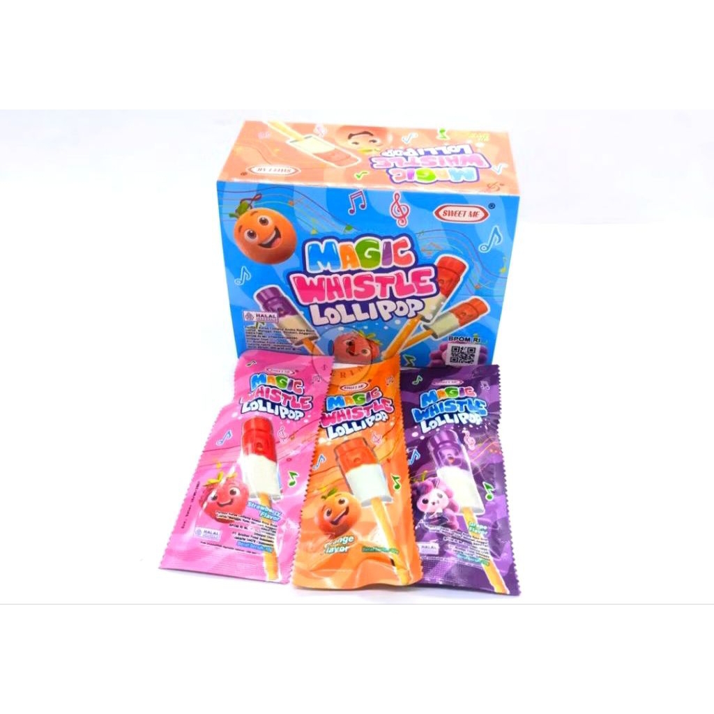 

Magic Whistle Lollipop candy. Permen pluit isi 30 pcs