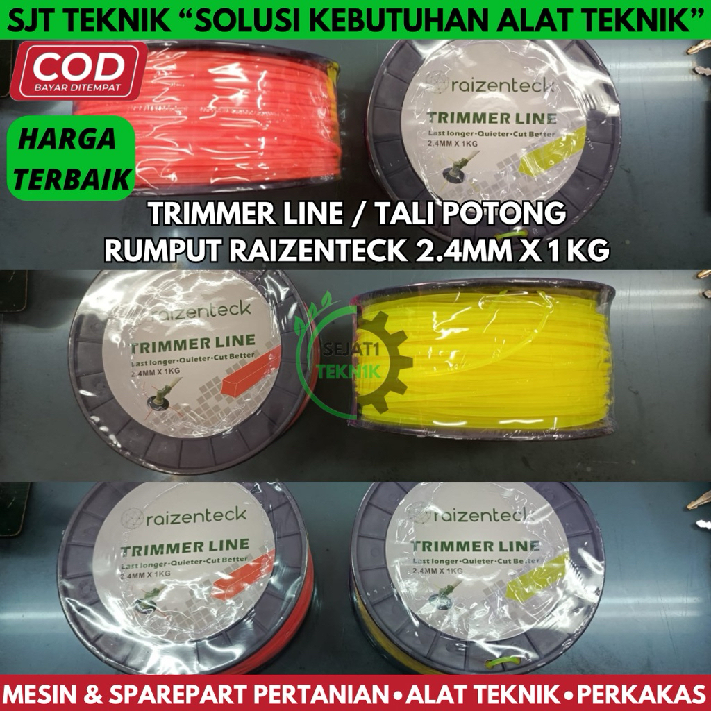 fiber trimmer line tali senar potong rumput mesin potong rumput tali mesin potong rumput tali senar 