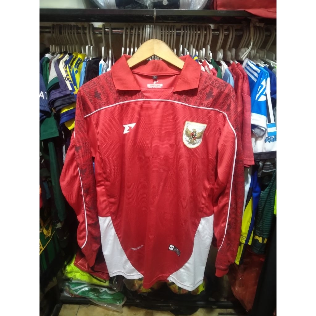 Jersey Timnas Indonesia Home Long Sleeve Jersey Timnas Indonesia Home Lengan Panjang 2025