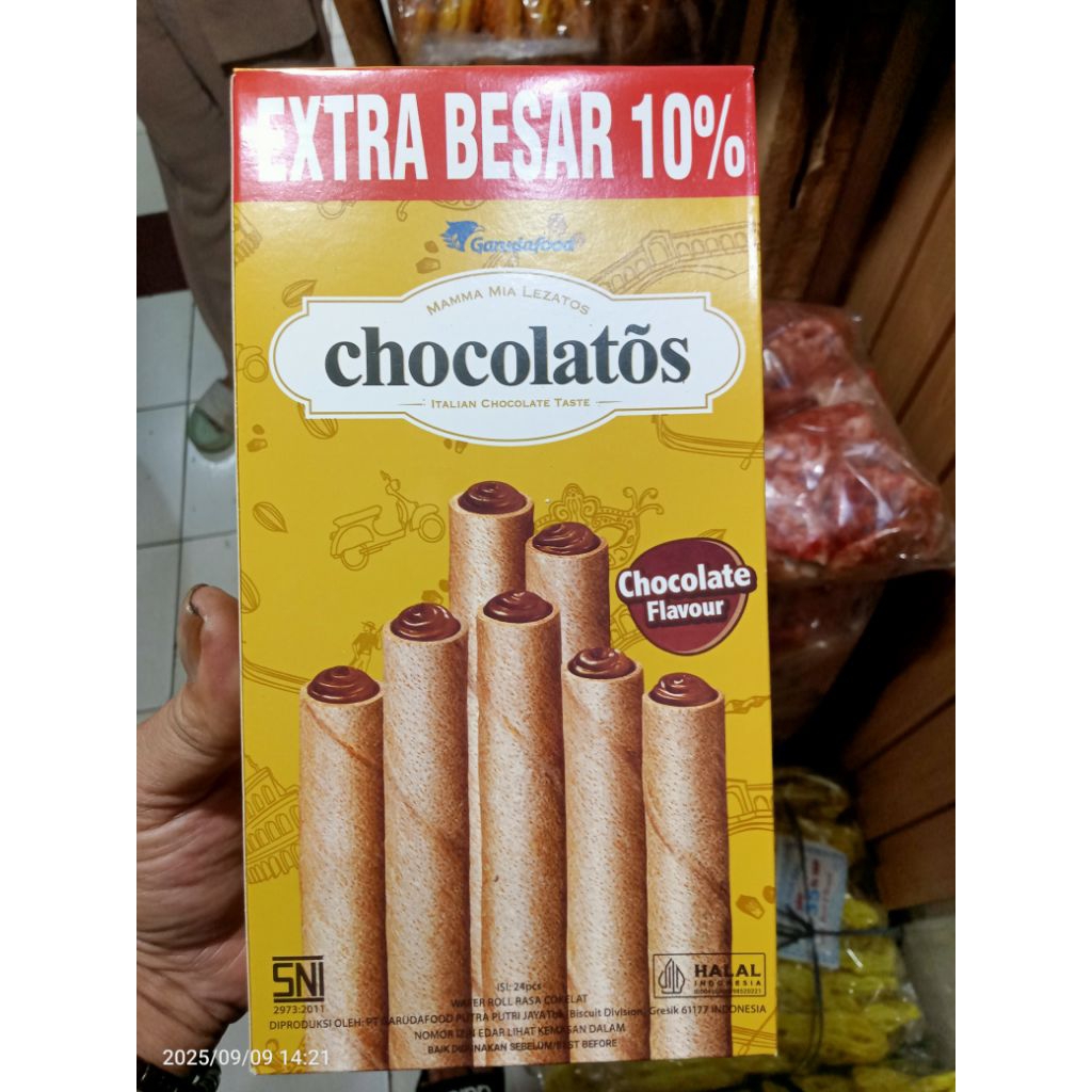 

coklatos 10% extra lebih besar
