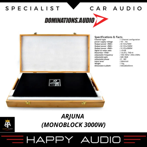 Dominations Audio ARJUNA 3000W Monoblock Amplifier Spesifikasi Lengkap untuk Penikmat Suara Mobil 10