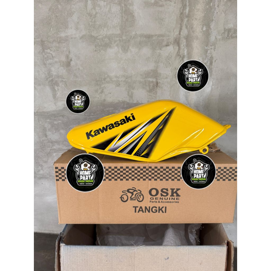 TANGKI NINJA R NINJA SS TANGKI NINJA RR NINJA SS WARNA KUNING SET STRIPING