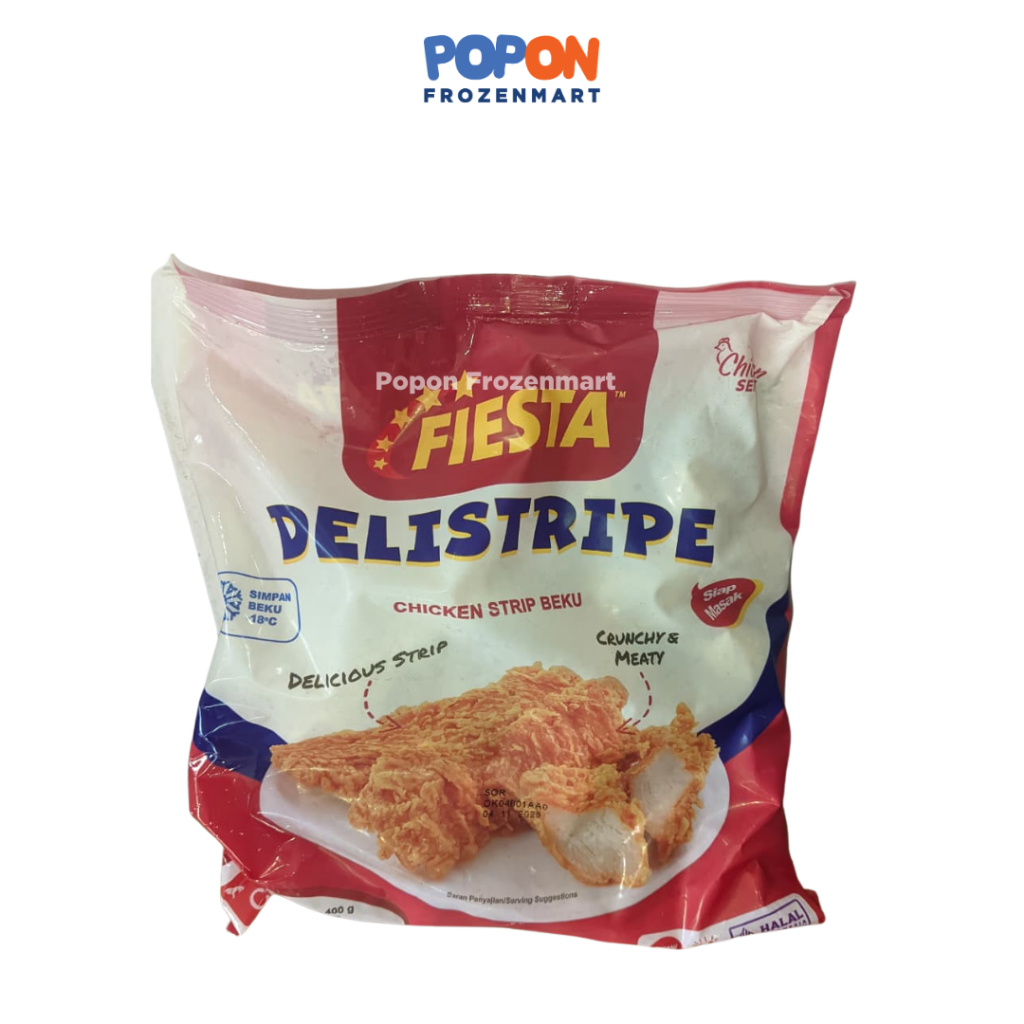 

FIESTA DELISTRIPE 400GR / CHICKEN STRIP BEKU