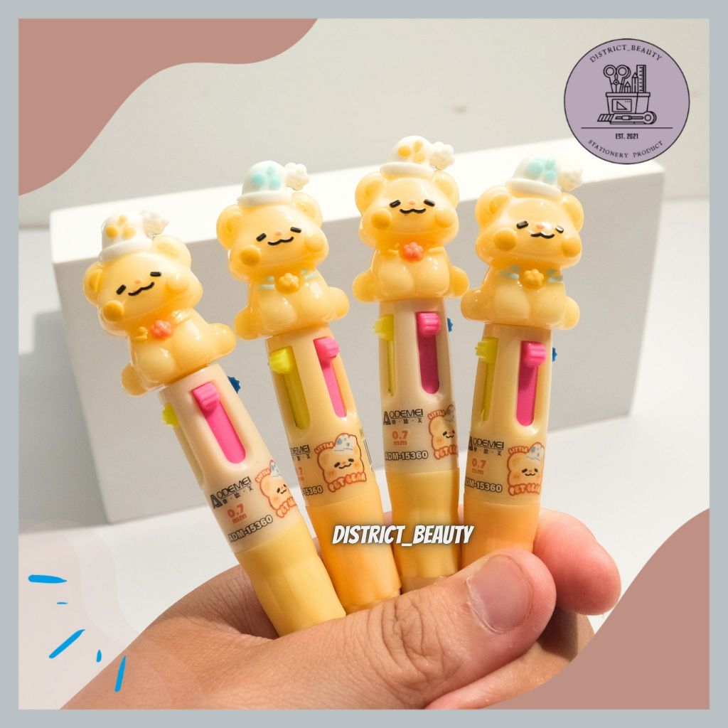 

PULPEN CETEK 4 WARNA BUTTER BEAR BERUANG MADU PREMIUM HIGH QUALITY GEL PEN MEKANIK RAINBOW WARNA WARNI LUCU TERMURAH