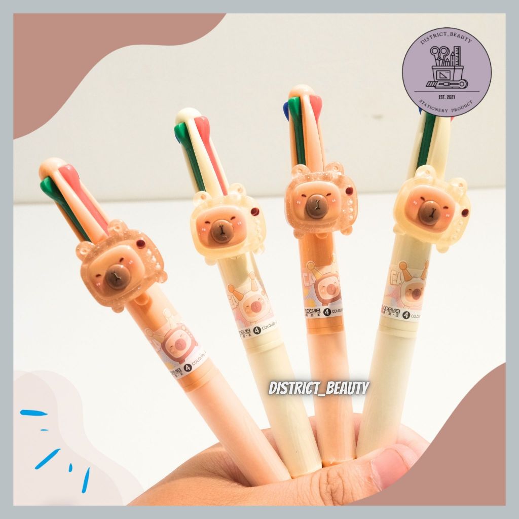 

PULPEN CETEK 4 WARNA CAPYBARA GEL PEN CAPYBARA PULPEN GEL MEKANIK RESIN CAPYBARA PREMIUM SERBAGUNA TERMURAH