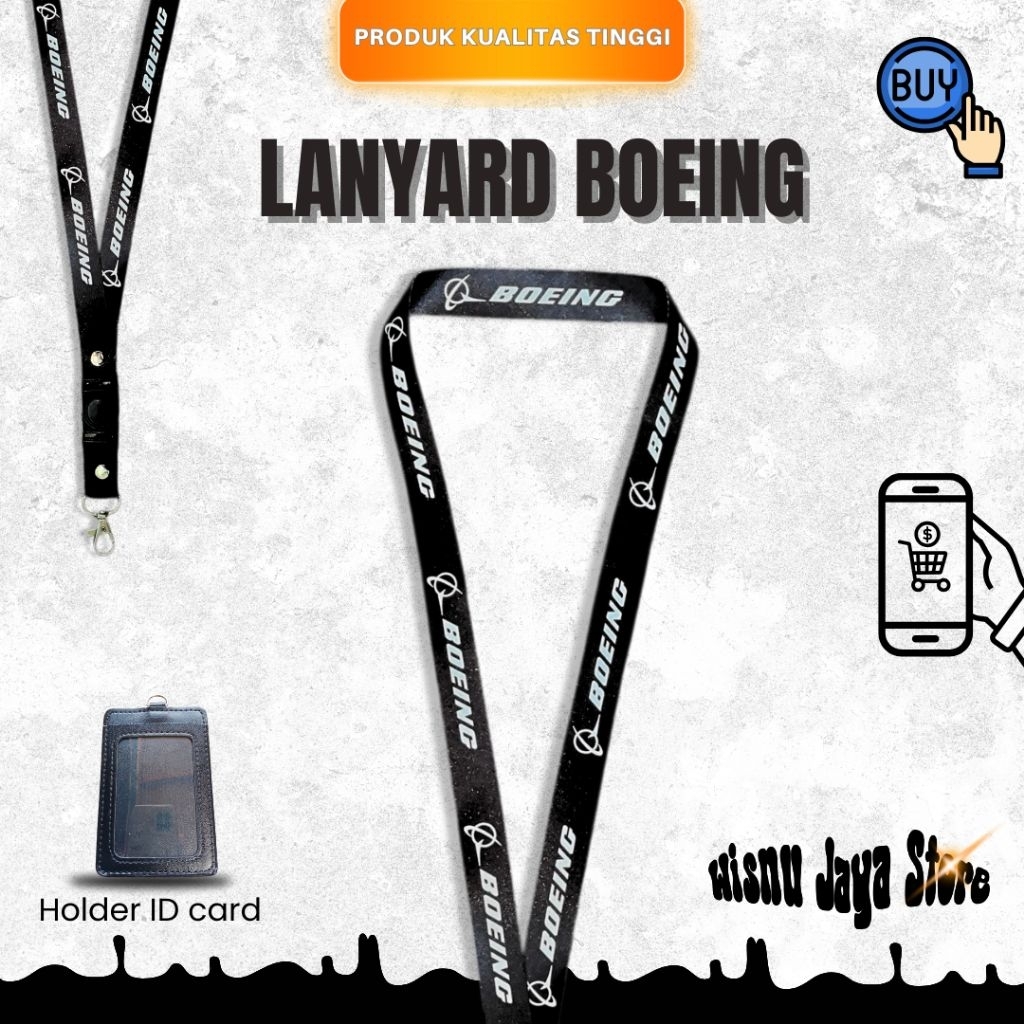 

LANYARD TALI ID CARD BOEING TERBARU | LANYARD BOEING GROSIR TERMURAH & BERKUALITAS