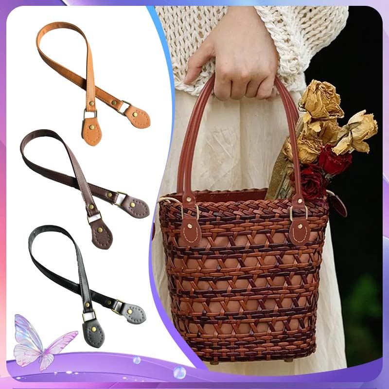 65cm Tali Tas Selempang Wanita Kulit Tali Panjang Tas Selempang Kulit Tali Kulit Strap Kulit Panjang