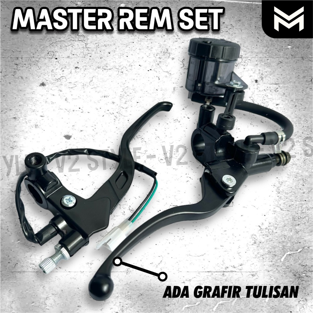 SET MASTER REM KANAN KIRI + TABUNG SMOKE RYBEN BREMBO SWICTH REM KOPLING Beat Vario Scoopy Supra GTR