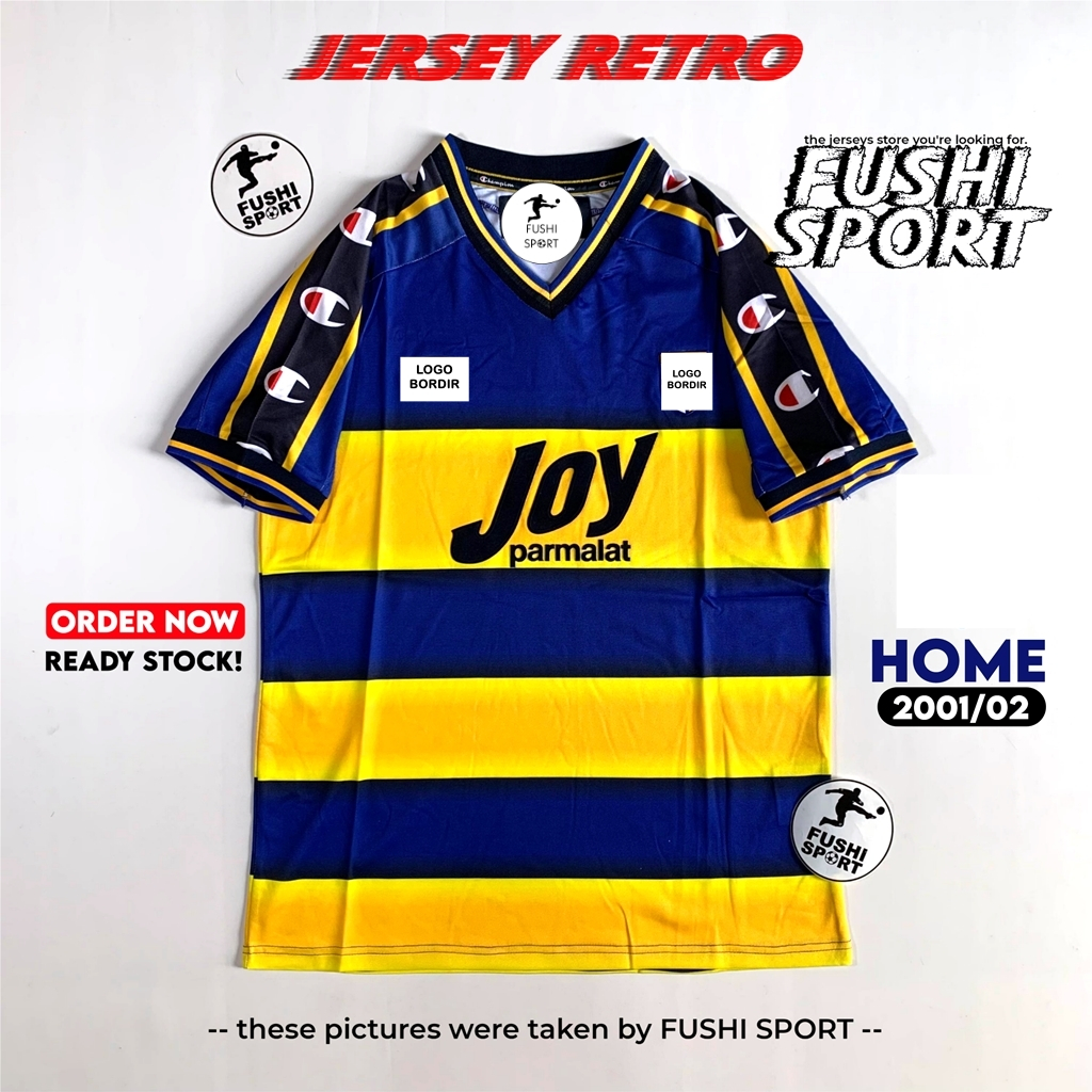 RETRO | Jersey Baju Bola Parma Home 2001 2002