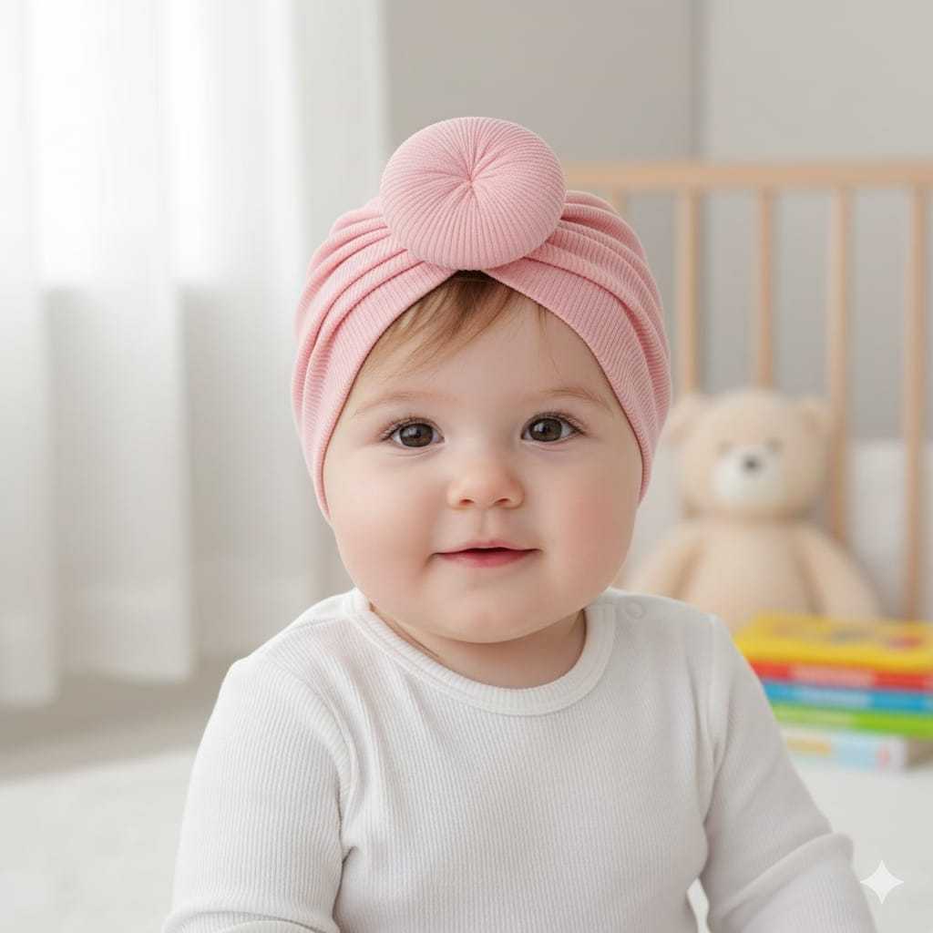 GASYIL Turban Bayi Amara - turban rib premium - Ciput anak perempuan - Turban bayi perempuan