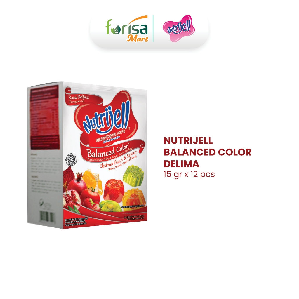 

Nutrijell Balanced Color Delima 15 gr 12 pcs