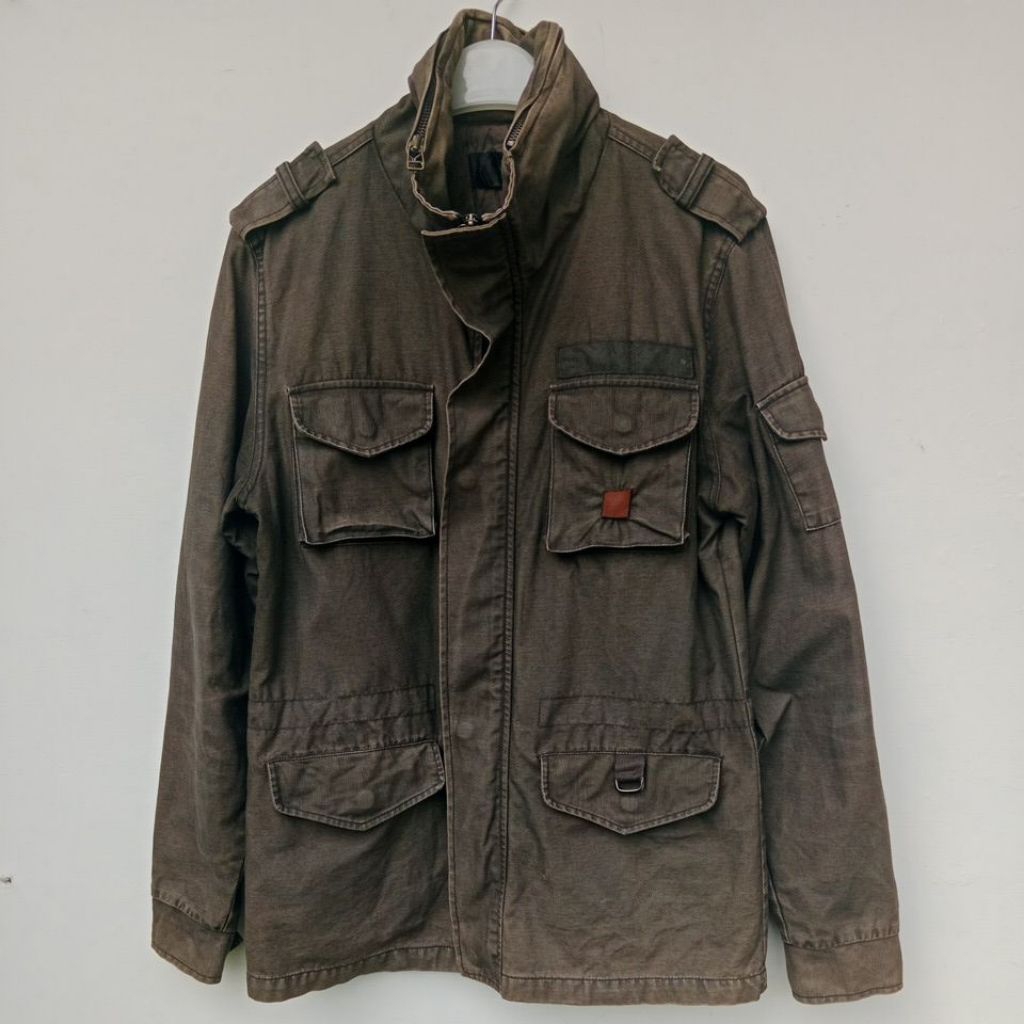 JAKET KANVAS DENIM TACTICAL size M(second)