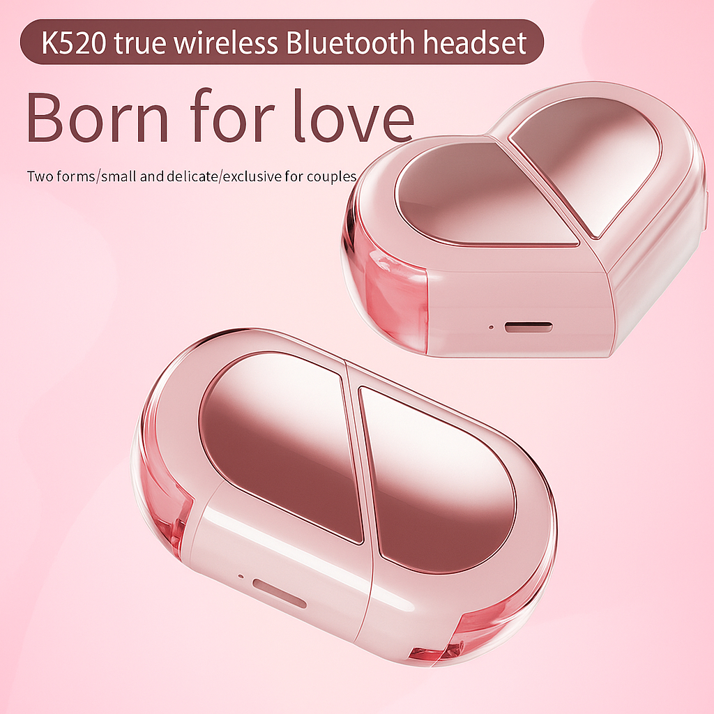K520 TWS Earphone Bluetooth Wireless Headset Mini Original Gaming Musik Bass Stereo