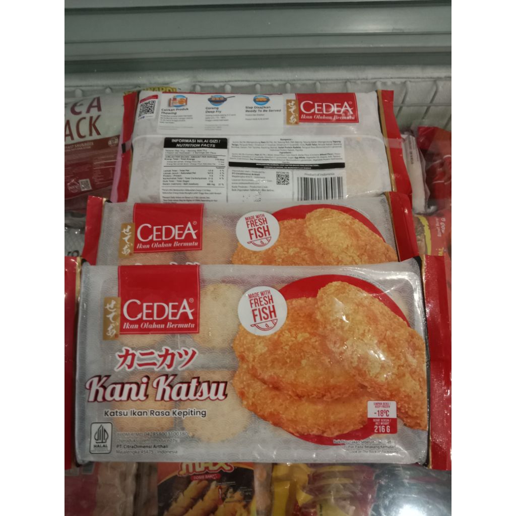 

Cedea kani katsu katsu ikan rasa kepiting 216gr