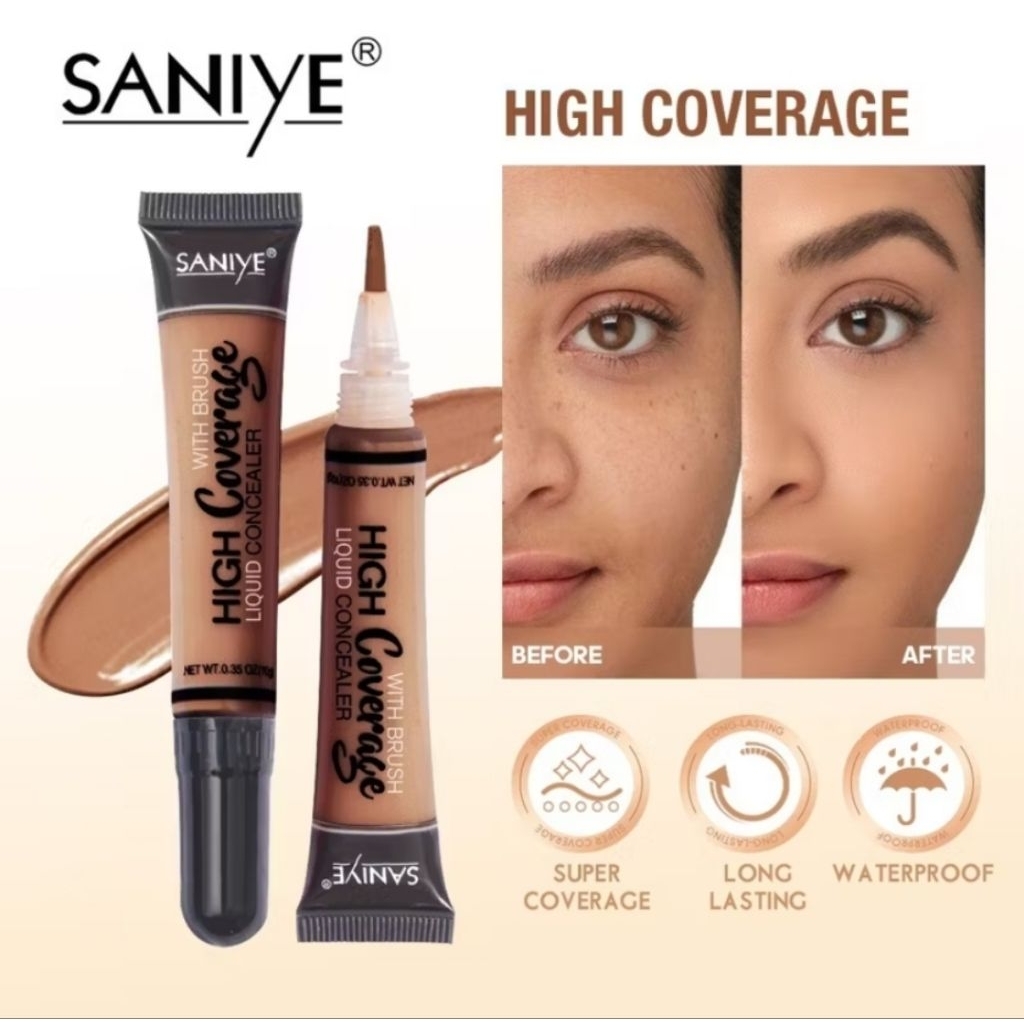 SANIYE 12 Warna Wajah Concealer Krim Foundation Blemish Cream Face Kosmetik R1072