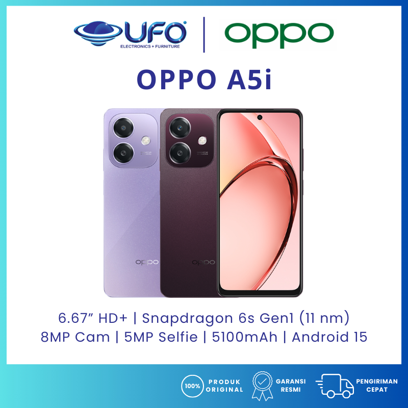 HP OPPO A5i RAM4/64GB | RAM4/128GB - BARU - GARANSI RESMI