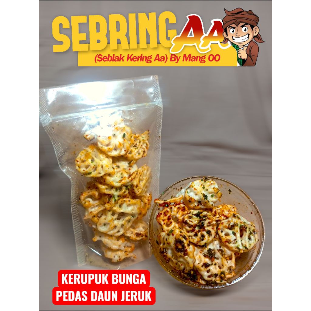 

KERUPUK BUNGA PEDAS CHILI OIL DAUN JERUK