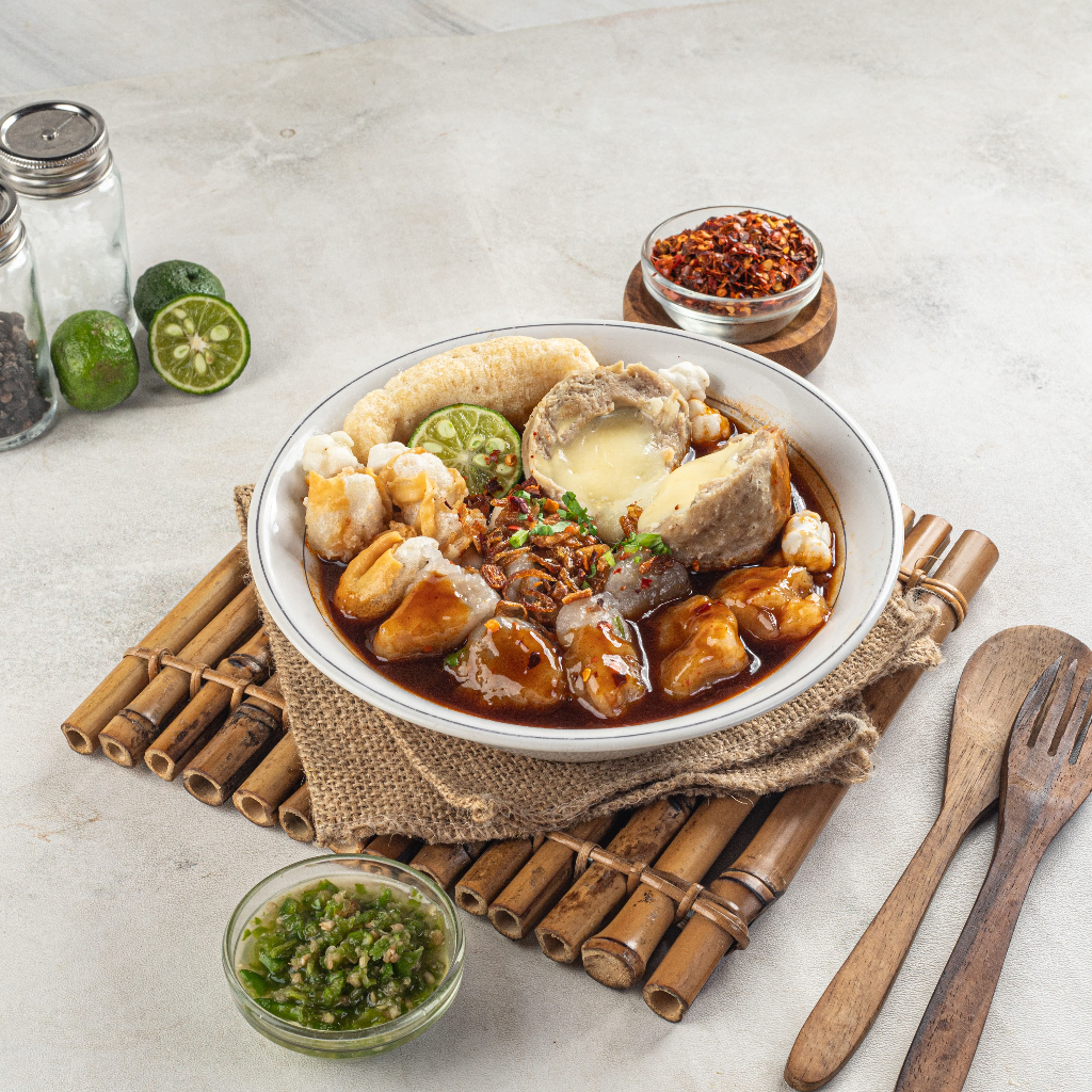 

BACIMAN MOZZA LELEH - Bakso Cirawang Manja Premium Halal Frozen Food - Bakso isi Mozarella dan cirawang