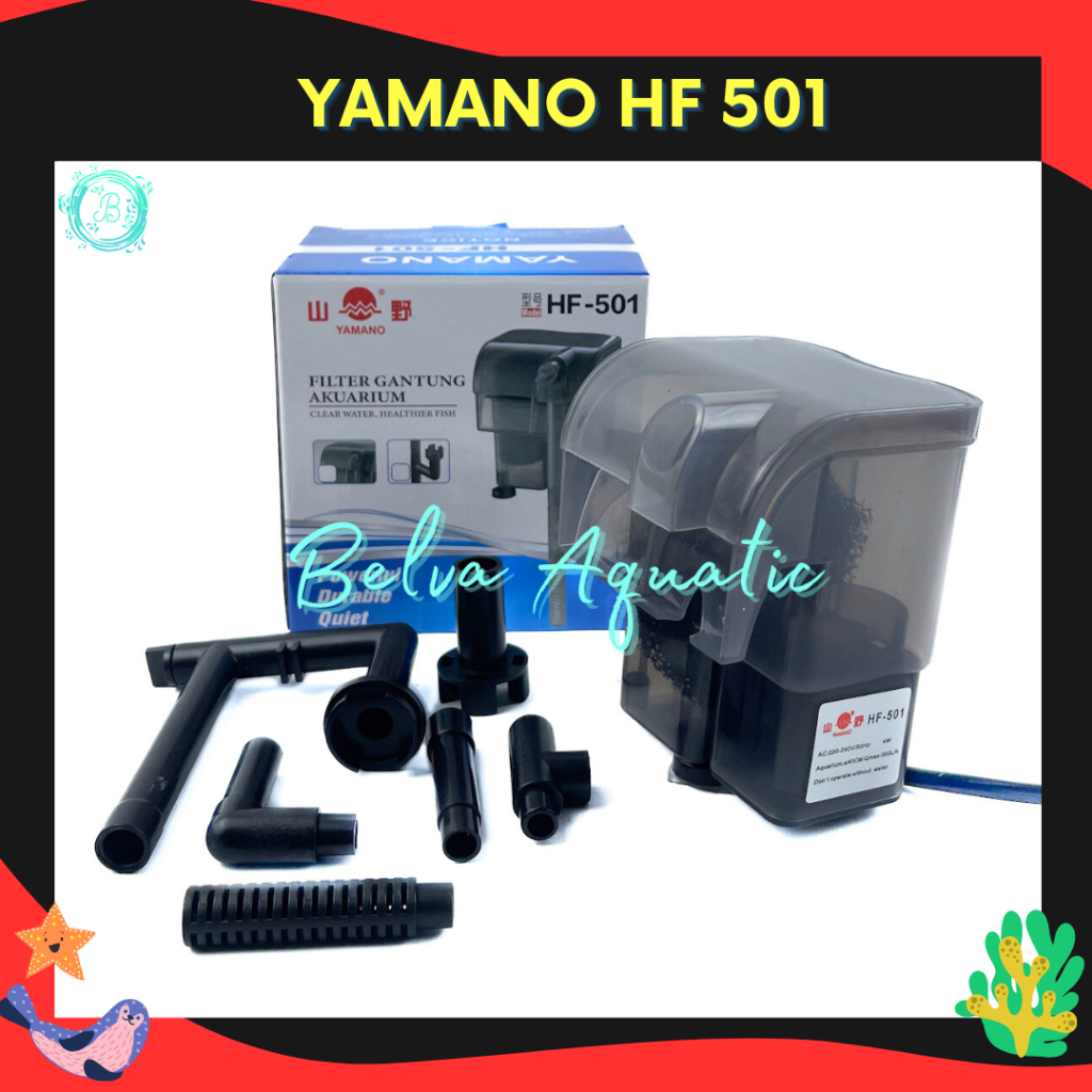 YAMANO HF 501 Filter Gantung Aquarium Hanging Hang On Filter ORIGINAL YAMANO