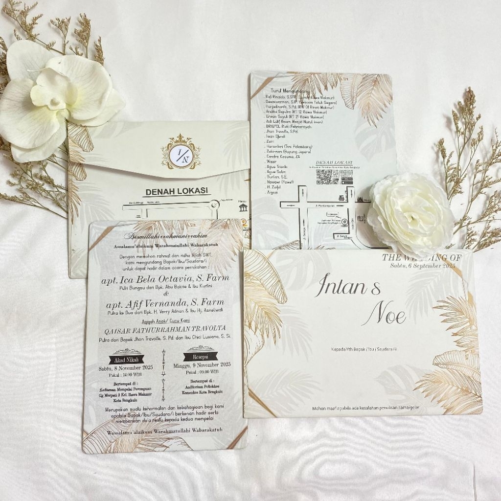 Kartu Undangan Pernikahan Hard Cover Tebal Mewah Wedding Invitation Kartu Undangan Cantik Undangan M