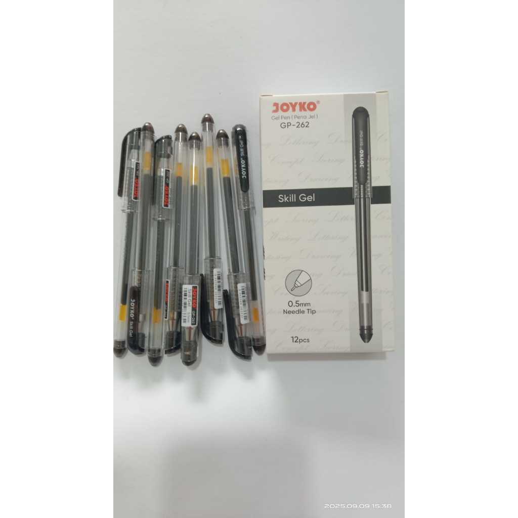 

Pulpen Gel Joyko GP-262 0.5mm Needle Tip Hitam