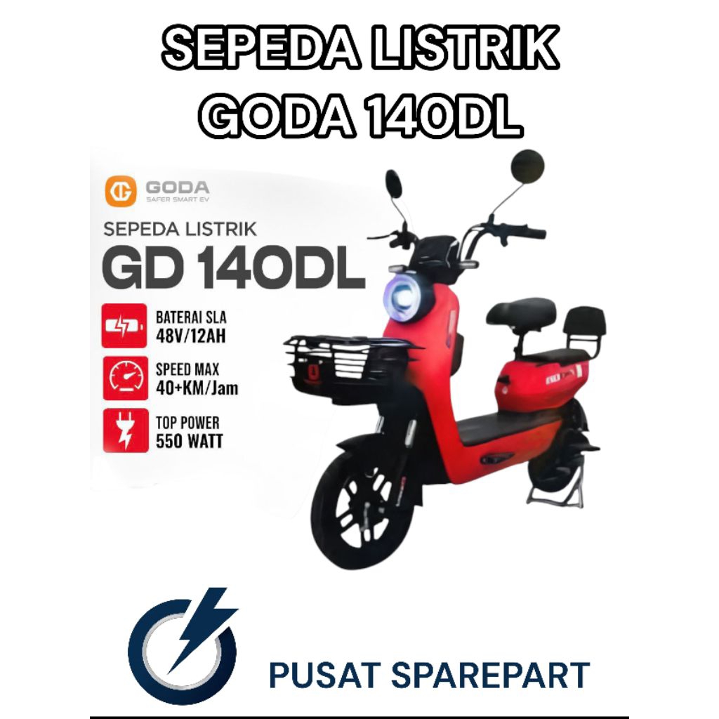 SEPEDA LISTRIK GODA ATHENA GD 140DL /GD 140 DL BERGARANSI RESMI