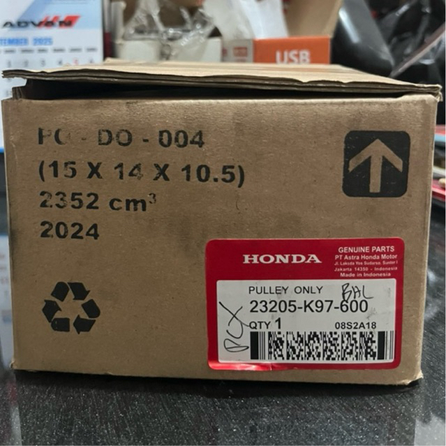 Pulley Only Honda K97 PCX