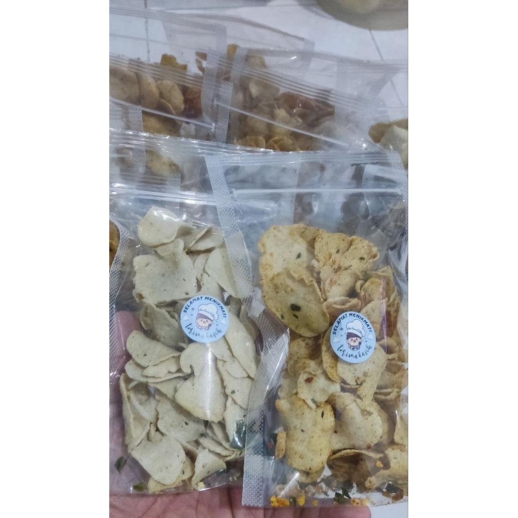 

Basreng Daun Jeruk & Pedas 61gr