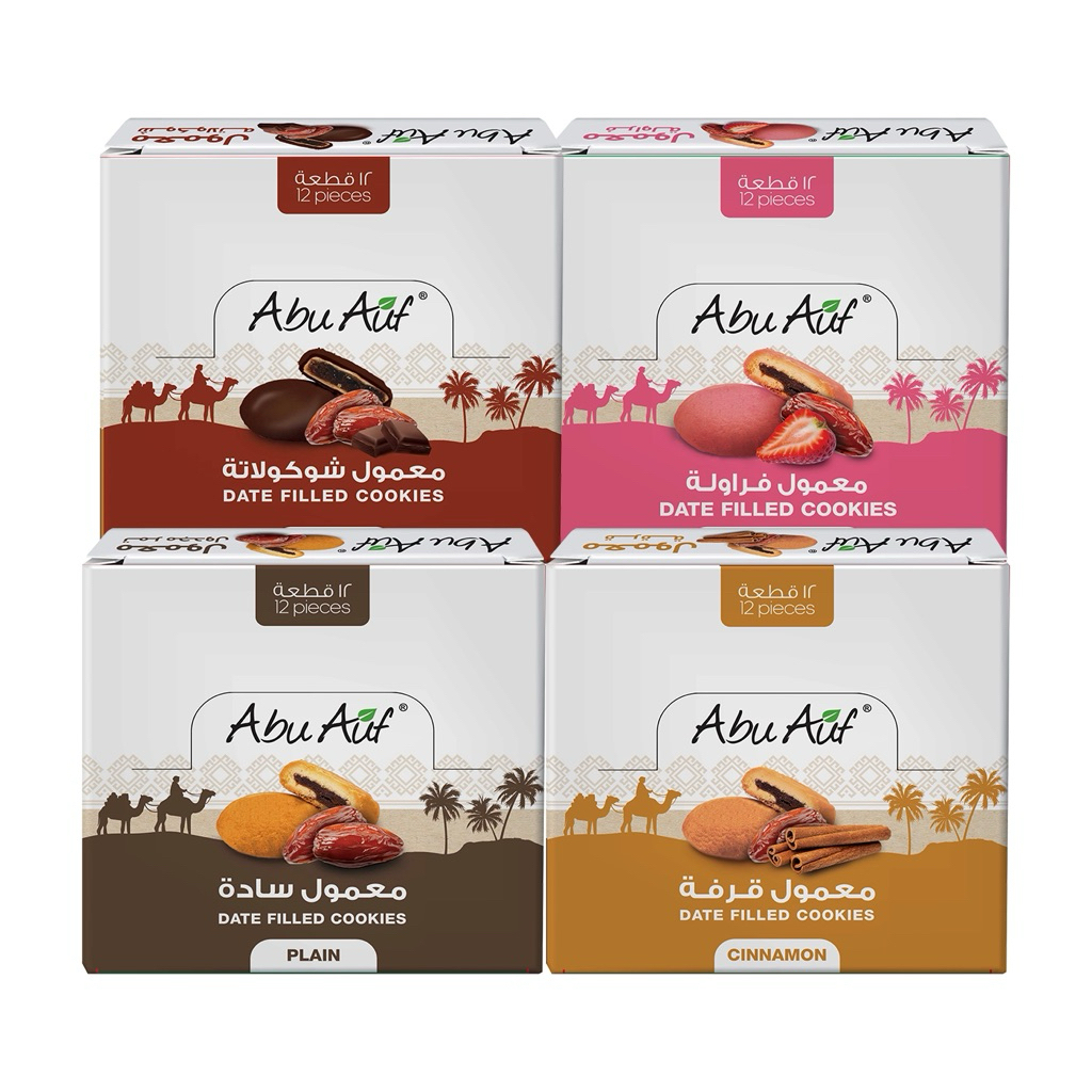 

Biskuit Kurma Mamoul Abu Auf berbagai rasa