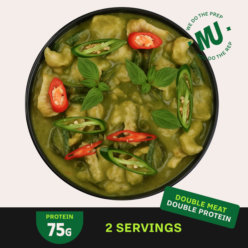 

Muscle Up Kitchen - Green Curry Meat Only - 75g Protein