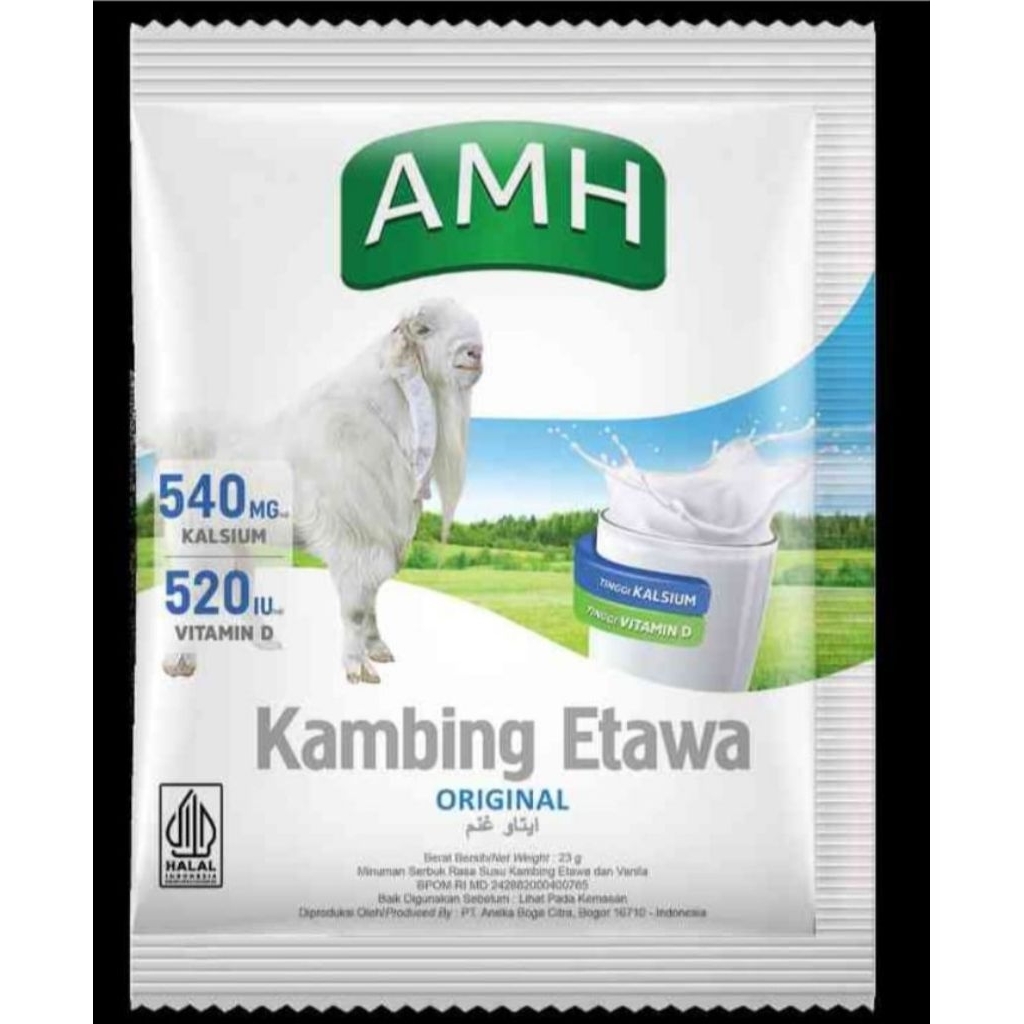 

AMH Susu kambing etawa Original 1 renceng isi 10 sachet
