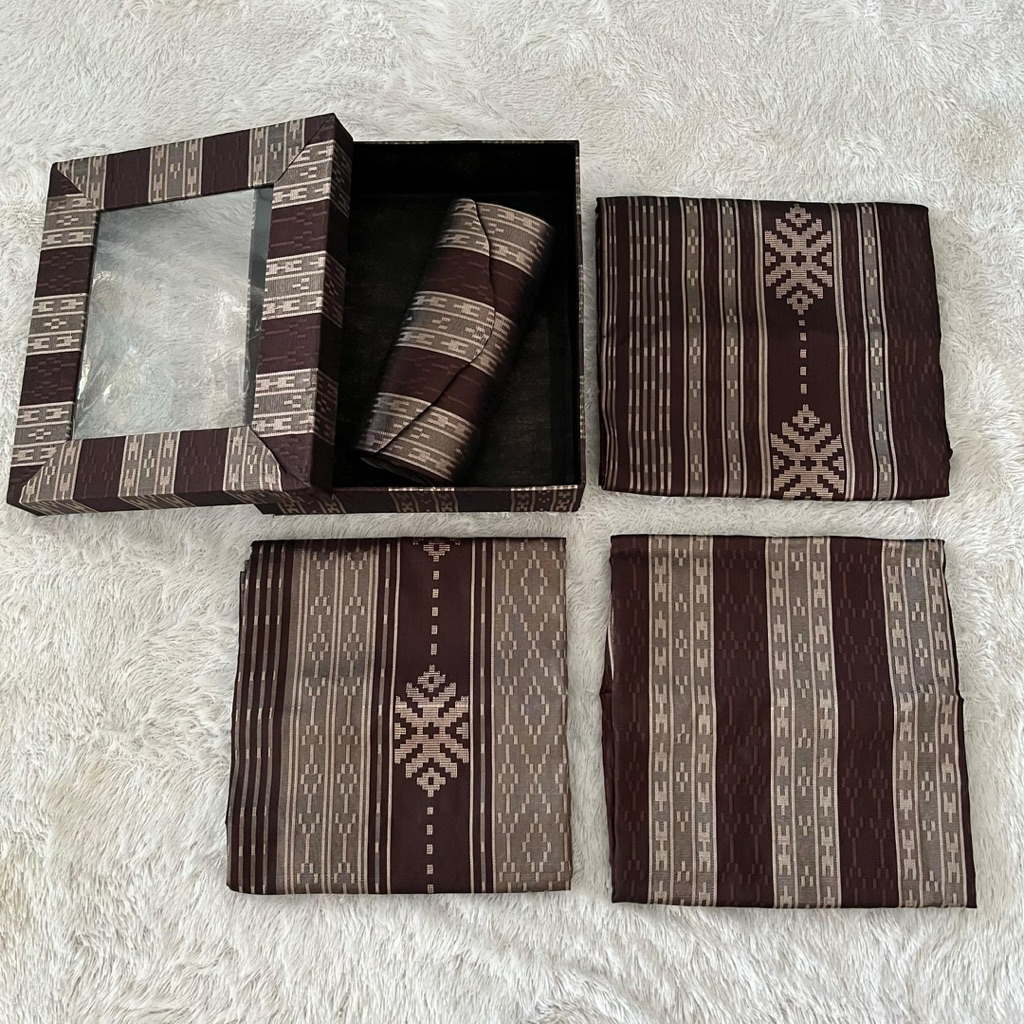 Kain Tenun Sarimbit/Couple Sutra Khas “Bugis” Sengkang, Makassar (Suami Istri)