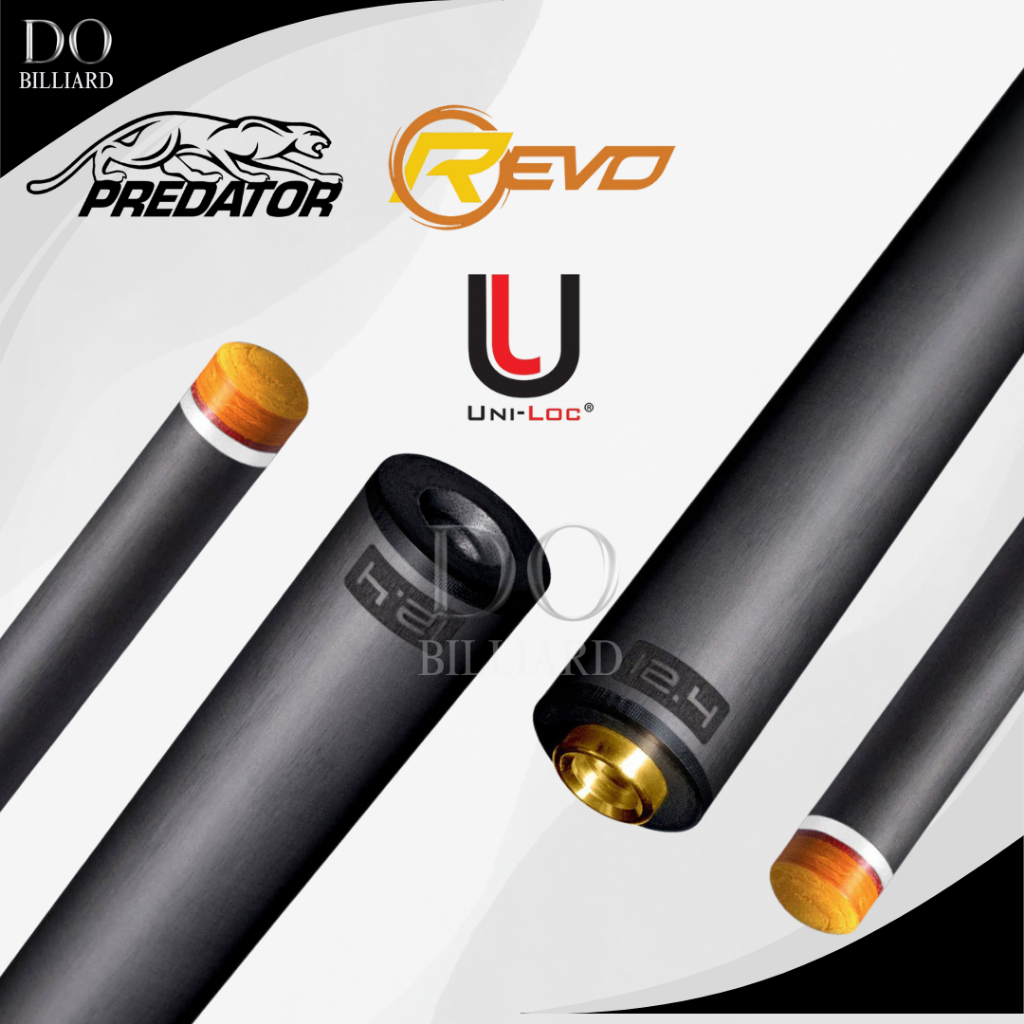Shaft Stick Billiard PREDATOR REVO 12.4 WVP Uniloc Carbon Fiber Low Deflection / Shaft Stick Predato