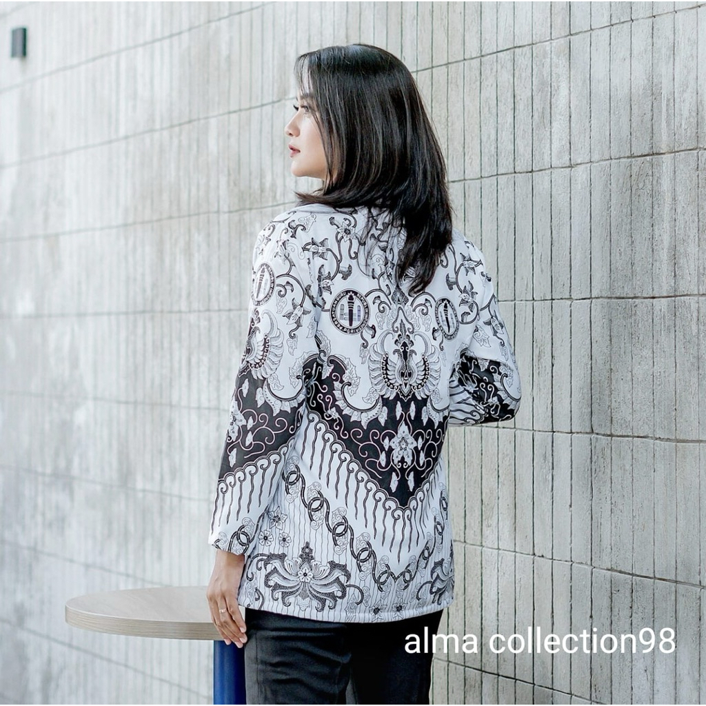 Batik PGRI pria wanita terbaru 2022 lapisan furing bahan bsw  atasan PGRI terbaru  baju PGRI terbaru