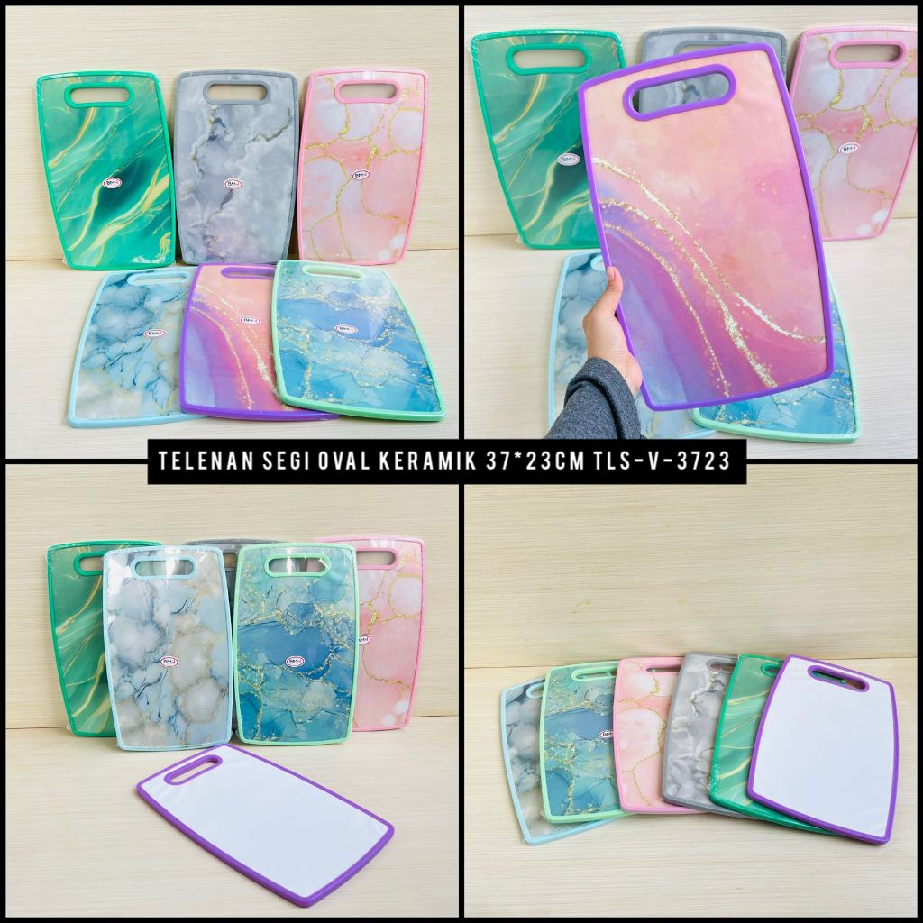 Talenan Bulat Motif Marmer / Talenan Bulat Plastik Bmw Motif Marmer