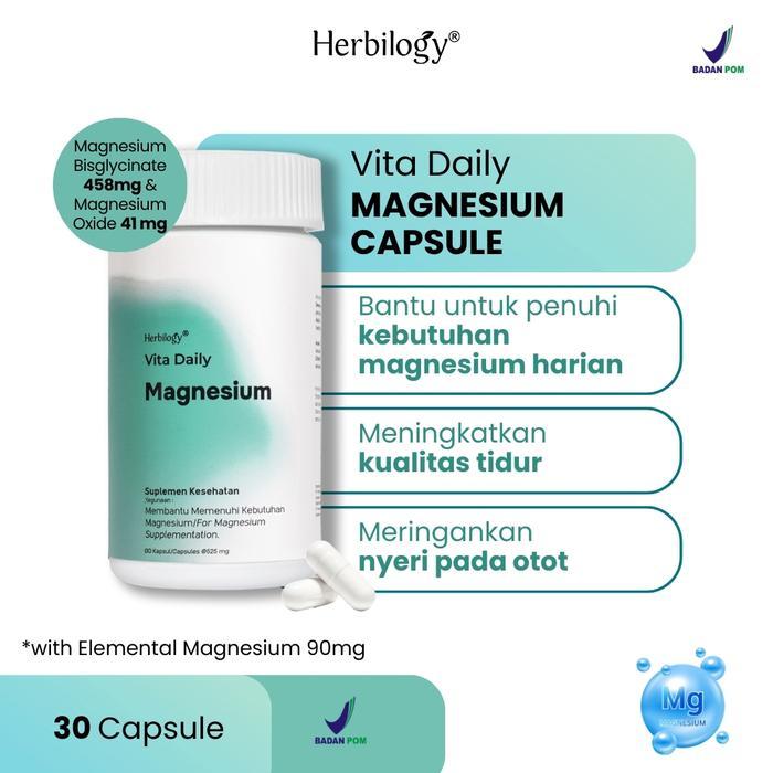 Herbilogy Vita Daily Magnesium Glycinate Magnesium Bisglycinate magnesium Glycinate