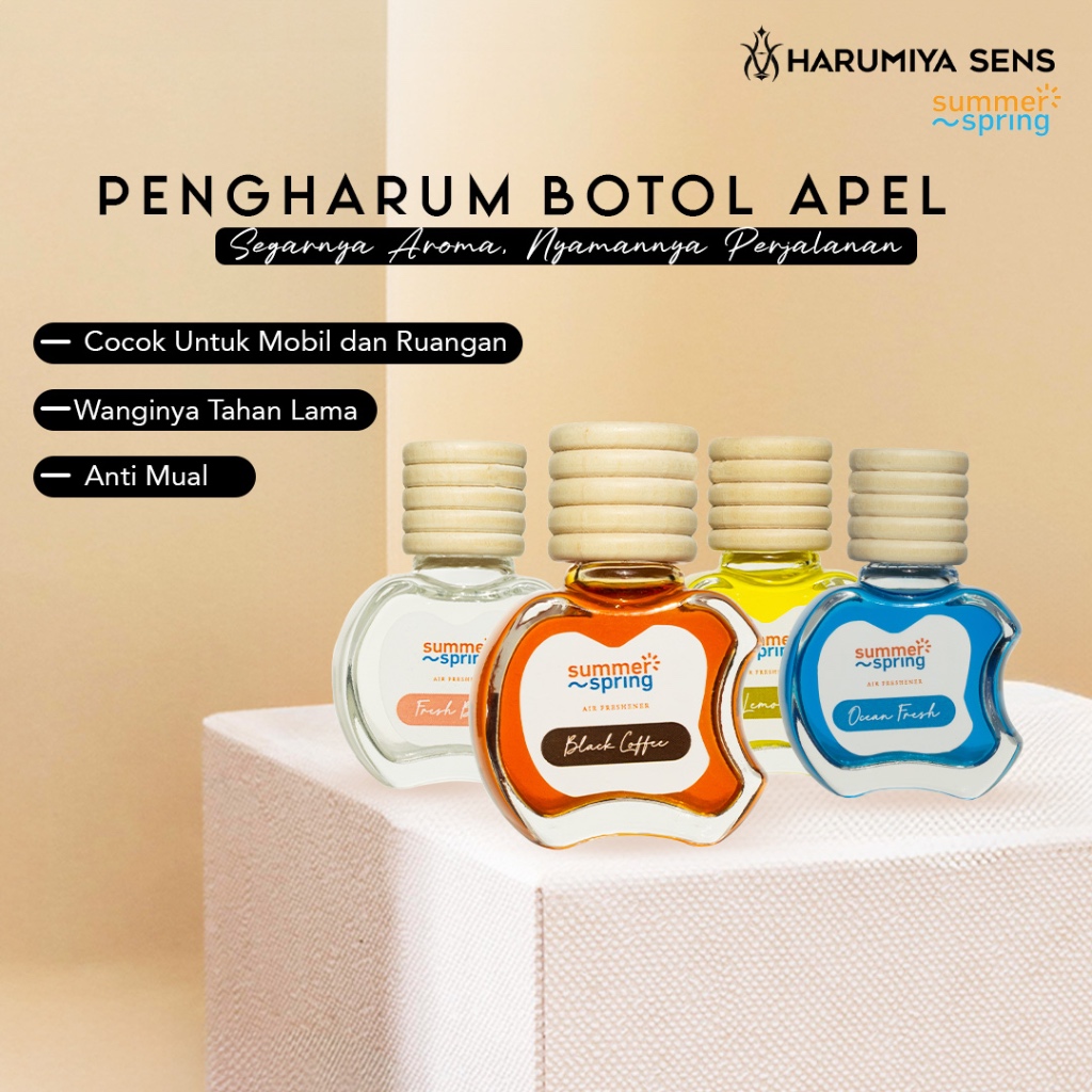 Summer Spring Parfum botol apel / parfum mobil gantung / parfum mobil /parfum gantung / parfum mobil