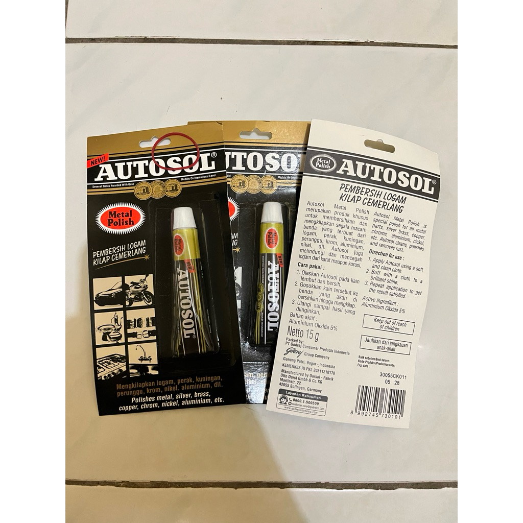 Autosol metal polish 15gr