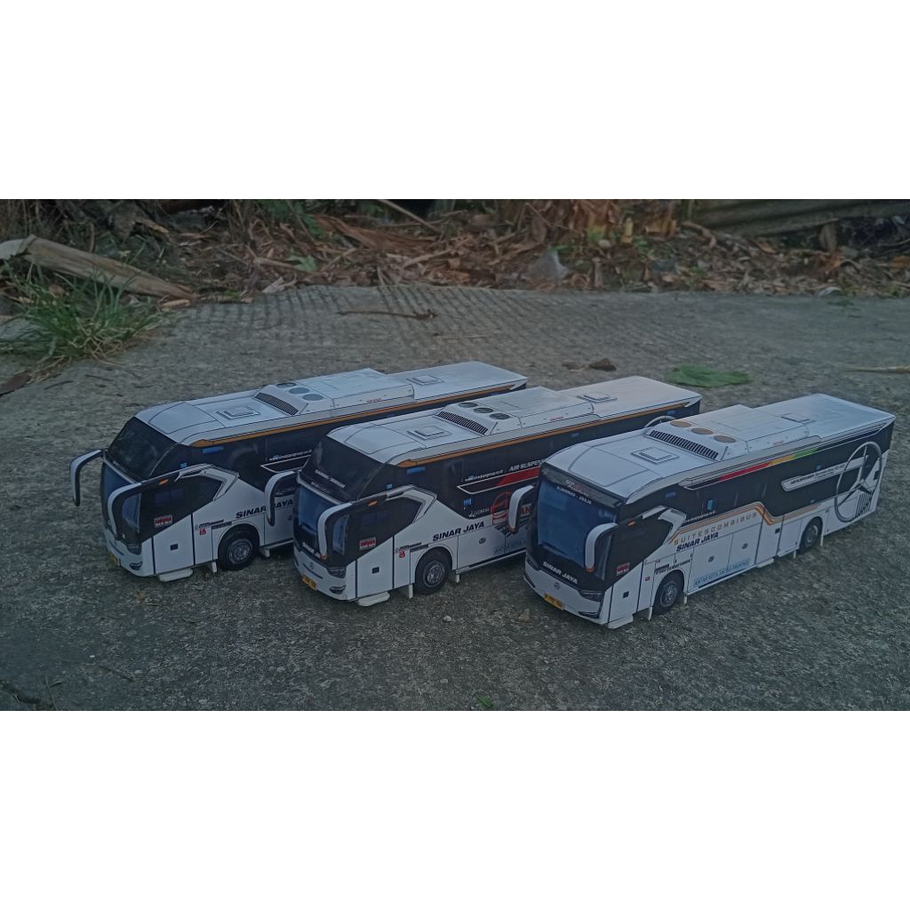PAPERCRAFT BUS SINAR JAYA