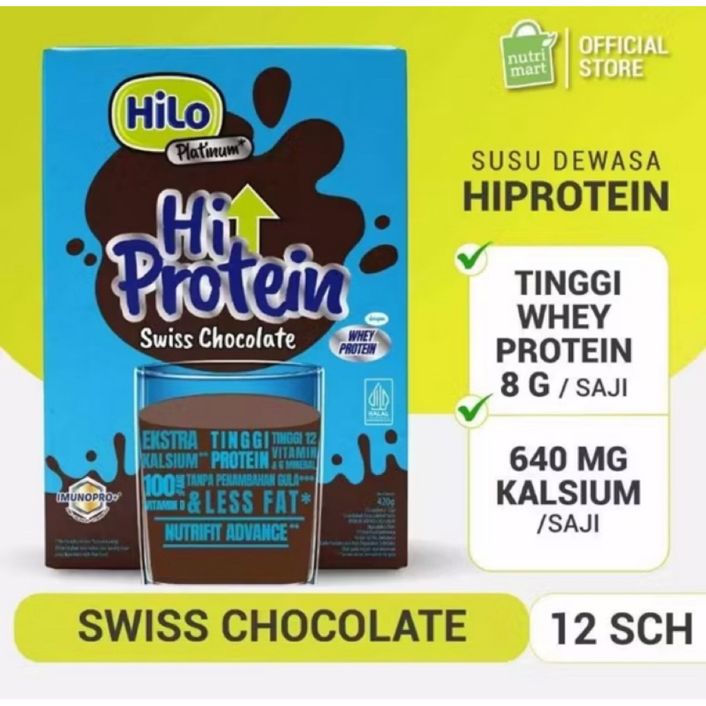 

Hilo Platinum swiss chocolate 12 sachet