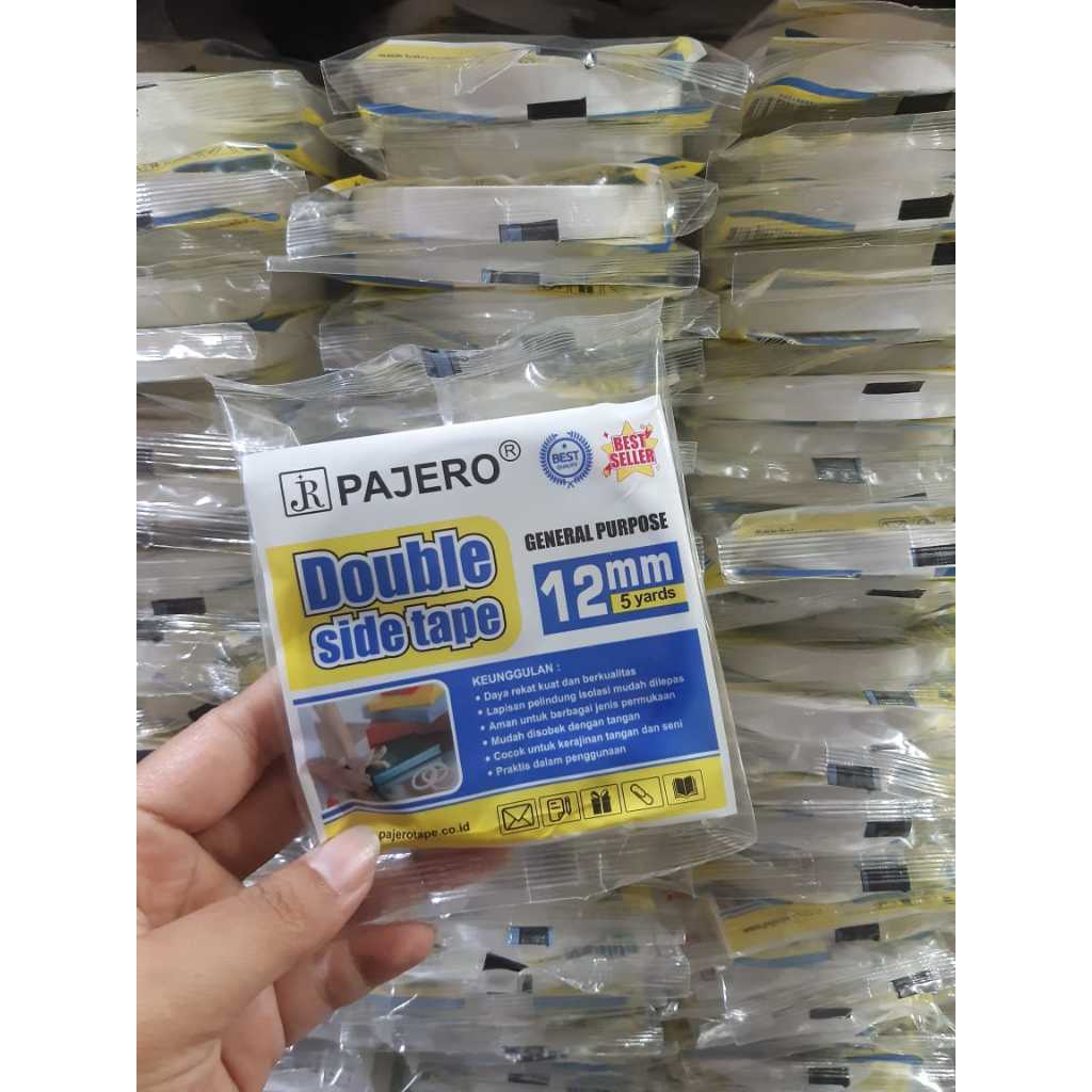 

TBMO DOUBLE TAPE PAJERO 12MMX5Y BIRU