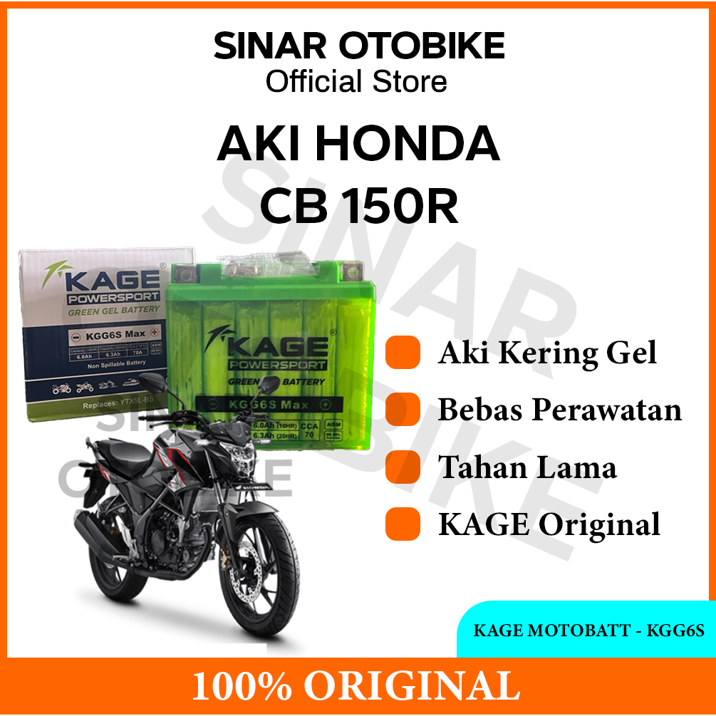 AKI HONDA CB 150R KAGE POWERSPORT MOTOBATT KGG6S
